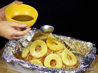Pineapple Juice and Brown Sugar Glazed Ham Recipe: Step 5