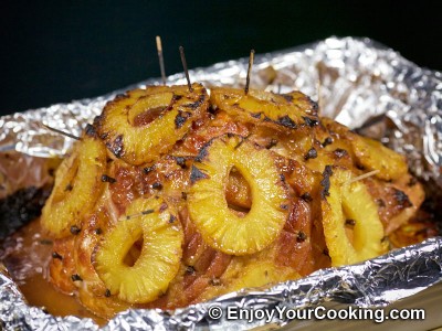 Pineapple Juice and Brown Sugar Glazed Ham Recipe: Step 6