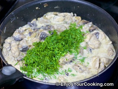 Spaghetti Squash with Chicken and Mushrooms Recipe: Step 13