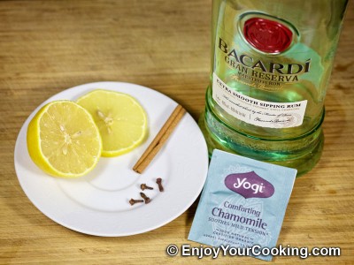 Hot Camomile Tea with Rum Recipe: Step 1
