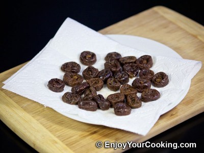 Pecan Stuffed Prunes with Whipped Cream: Step 3