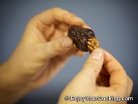 And place a pecan half inside, instead of pit