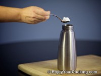 Add powdered sugar, mix a bit