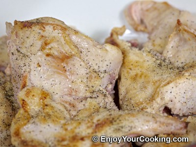 Recipe for Rabbit Stew with Mushrooms and Sour Cream: Step 5