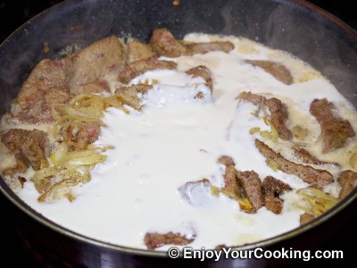 Recipe for Beef Liver with Sour Cream: Step 11