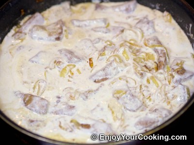 Recipe for Beef Liver with Sour Cream: Step 12