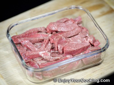 Recipe for Fried Meat with Mustard and Eggs: Step 8