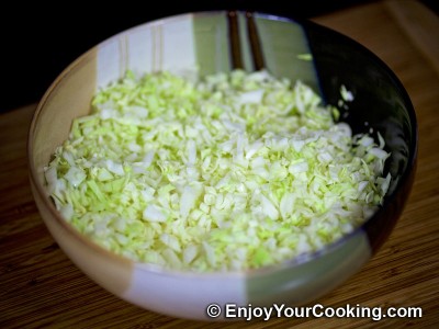 Recipe for Cabbage Pancakes: Step 2