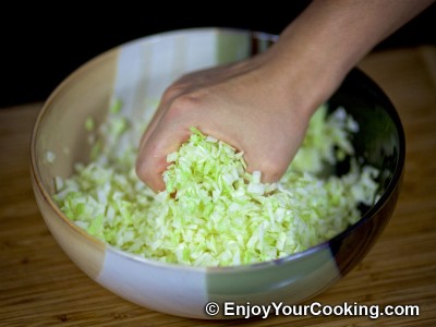 Recipe for Cabbage Pancakes: Step 3b