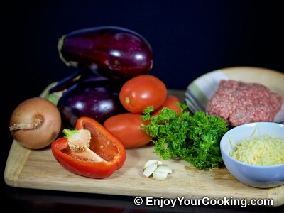 Meat Stuffed Eggplants Recipe: Step 1