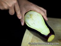 Cut around with a knife
