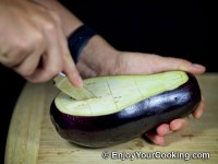 Slice across couple of times