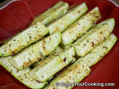 Zucchini “Fries” with Parmesan and Spices