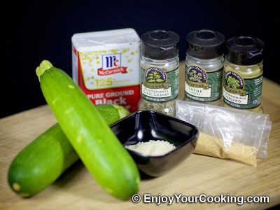 Zucchini “Fries” with Parmesan and Spices: Step 1