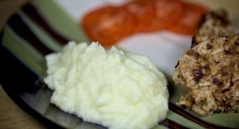 Garlicky Mashed Cauliflower with Parmesan