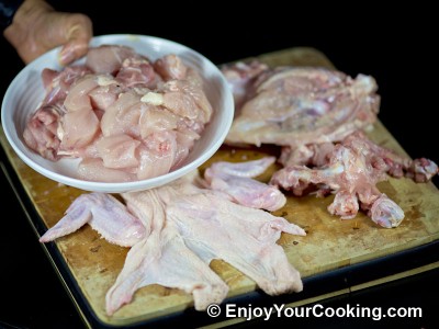 Prune and Walnut Stuffed Chicken Skin Recipe: Step 3