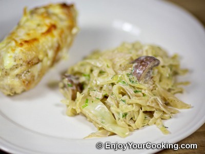 Cabbage with Mushrooms and Sour Cream