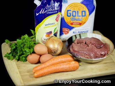 Liver, Carrot and Egg Salad Recipe: Step 1