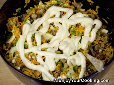 Liver, Carrot and Egg Salad Recipe: Step 12