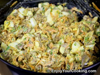 Liver, Carrot and Egg Salad Recipe: Step 13