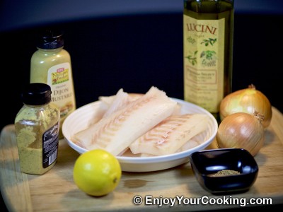 Baked Cod in Mustard and Lemon Marinade: Step 1