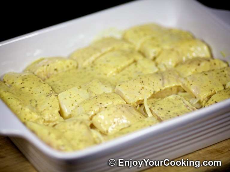 Baked Cod in Mustard and Lemon Marinade Recipe My Homemade Food