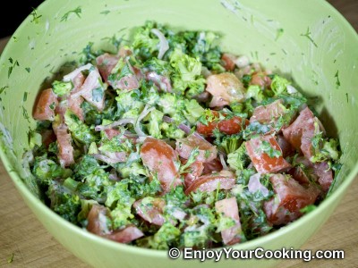 Raw Broccoli and Tomato Salad: Step 9