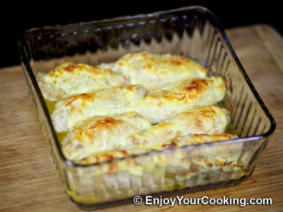 Baked Chicken Rolls with Cheese and Butter: Step 10