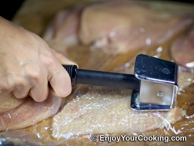 Baked Chicken Rolls with Cheese and Butter: Step 4a