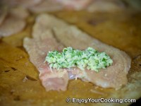Arrange a bit of stuffing on one side