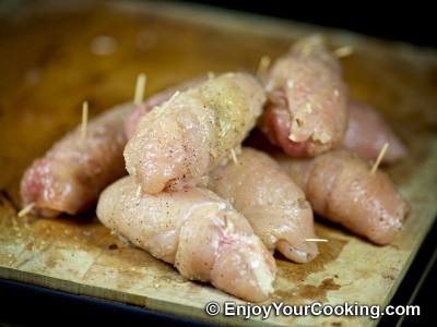 Baked Chicken Rolls with Cheese and Butter: Step 5