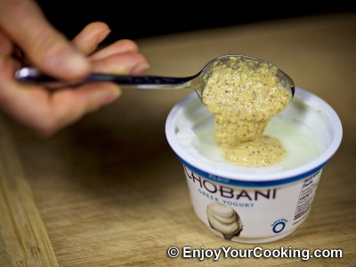 Yogurt, Mustard and Lemon Juice Salad Dressing: Step 2