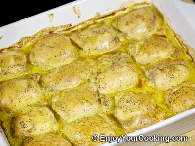 Baked Chicken Thighs in Mustard Soy Sauce: Step 11