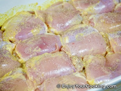 Baked Chicken Thighs in Mustard Soy Sauce: Step 9