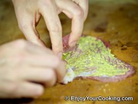 Cover it with a flap of meat