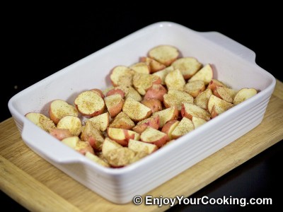 Oven Roasted Veggies with Fajita Spices: Step 2