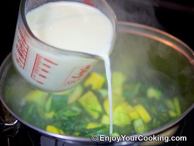 Summer Squash and Spinach Soup-Puree: Step 6