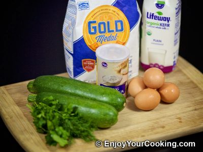 Zucchini Crepes: Step 1