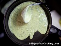 Rotate skillet to allow batter to spread