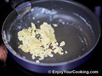 Until flour absorbs all butter