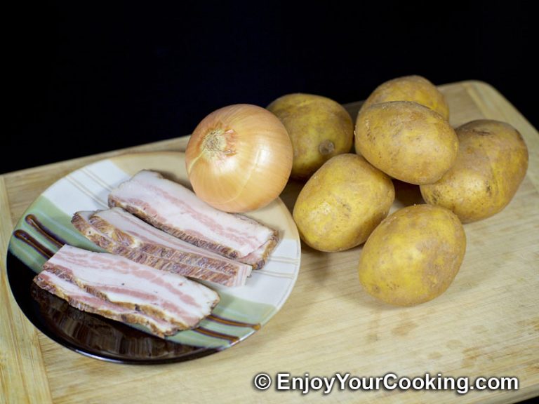 Pan Fried Potatoes with Onion and Bacon Recipe My Homemade Food