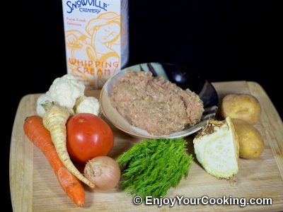 Italian Sausage Soup with Cauliflower: Step 1