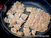 Using spatula separate it in pieces