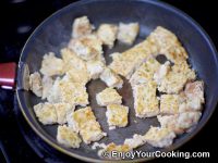 Fry on one side, then flip