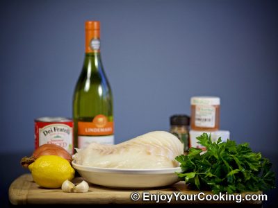Baked Cod in Tomato Sauce: Step 1