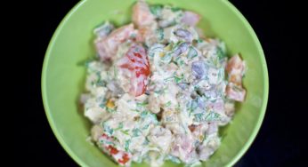 Chicken, Tomato and Mushroom Salad