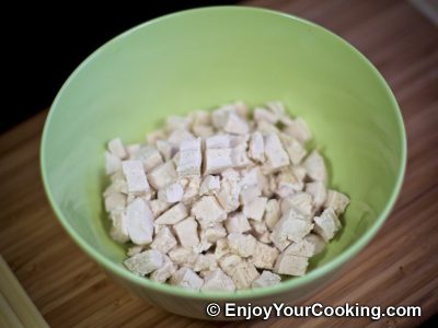 Chicken, Tomato and Mushroom Salad: Step 6