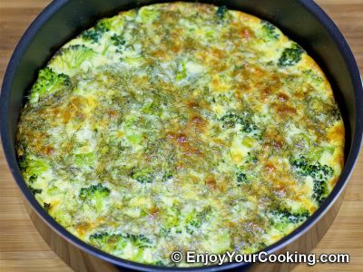 Salmon and Broccoli Frittata: Step 16