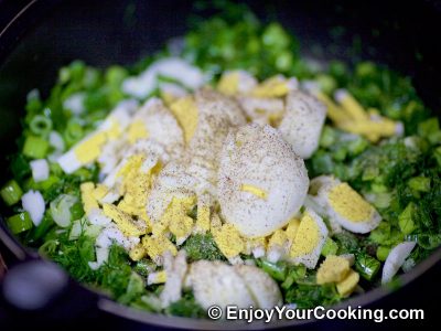 Fried Pies with Green Onions and Boiled Eggs: Step 6