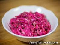 Raw Beets and Cabbage Salad